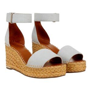 New Franco Sarto Women's Clemens Sandal - Color: Powder Blue Suede - Size 5